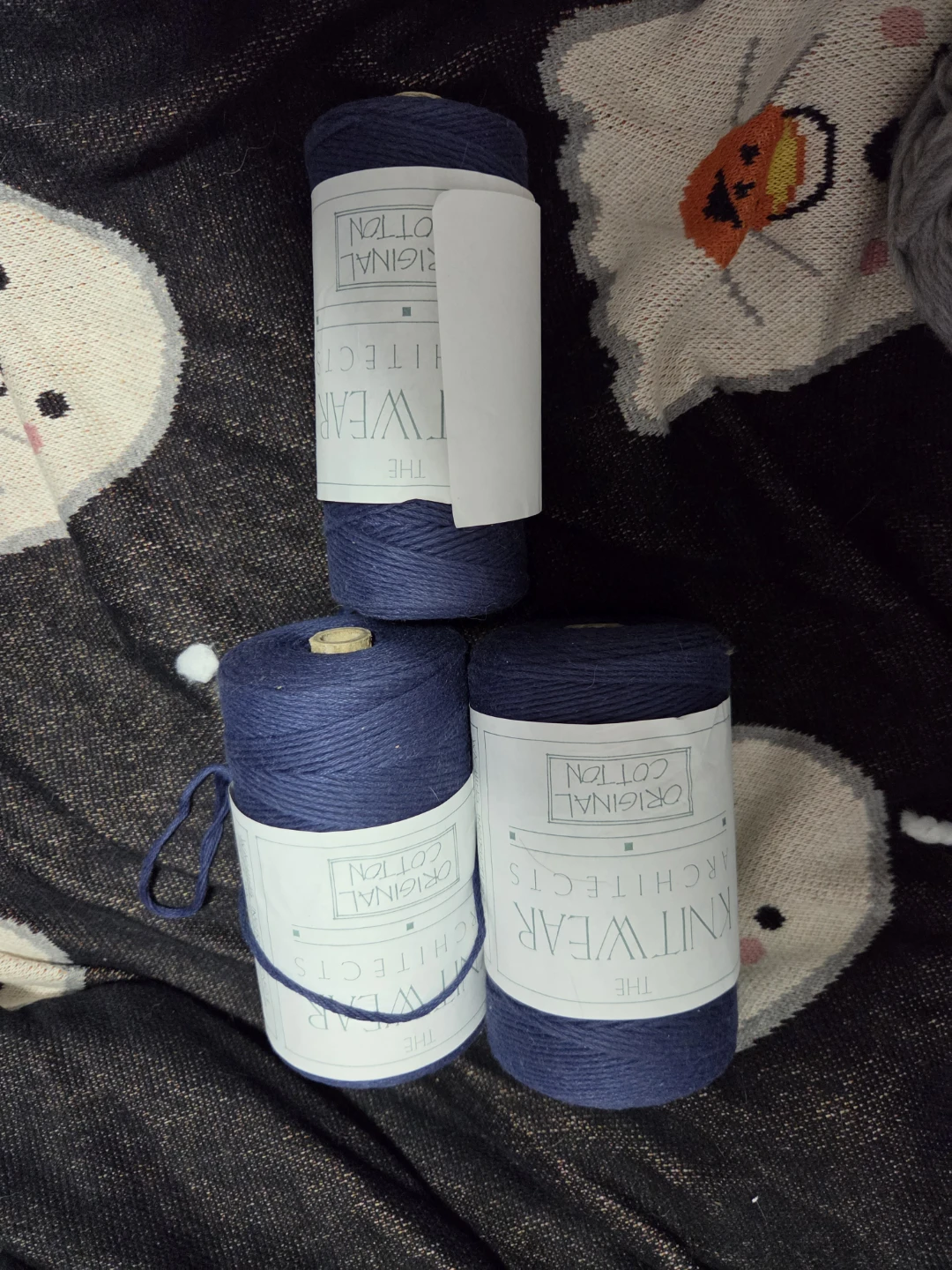 The Knitwear Architects 100% Cotton Yarn - Navy