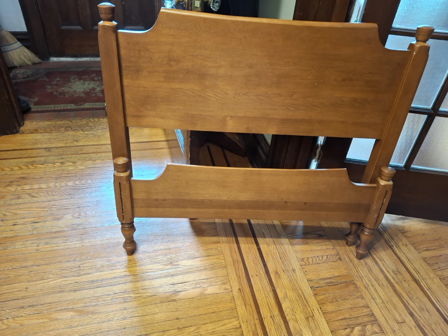 Wooden Headboard and Footboard Set - photo 2