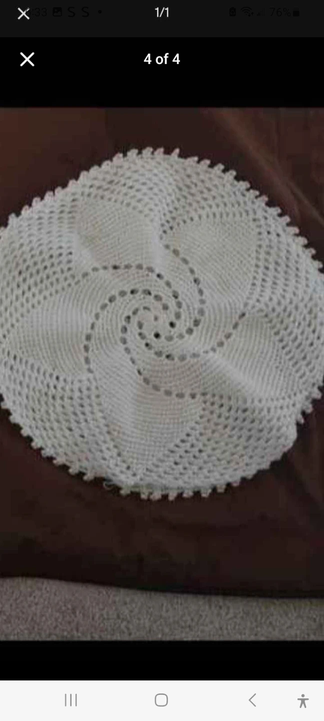 Handmade White Crochet Doilies