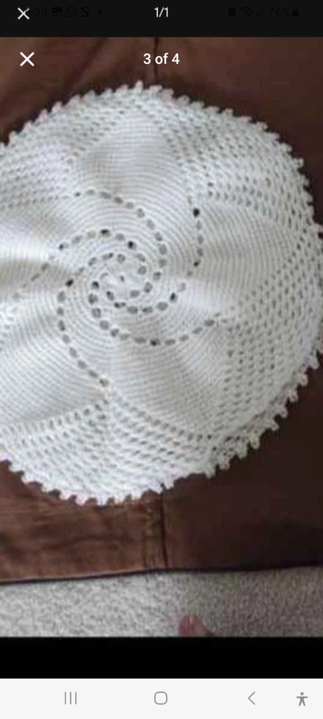 Handmade White Crochet Doilies - photo 2