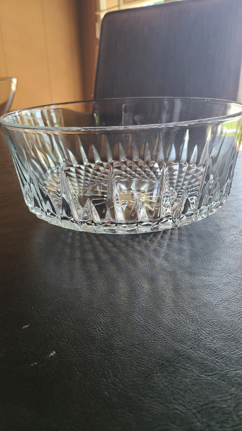 Star Cut Glass Serving Bowl - photo 2