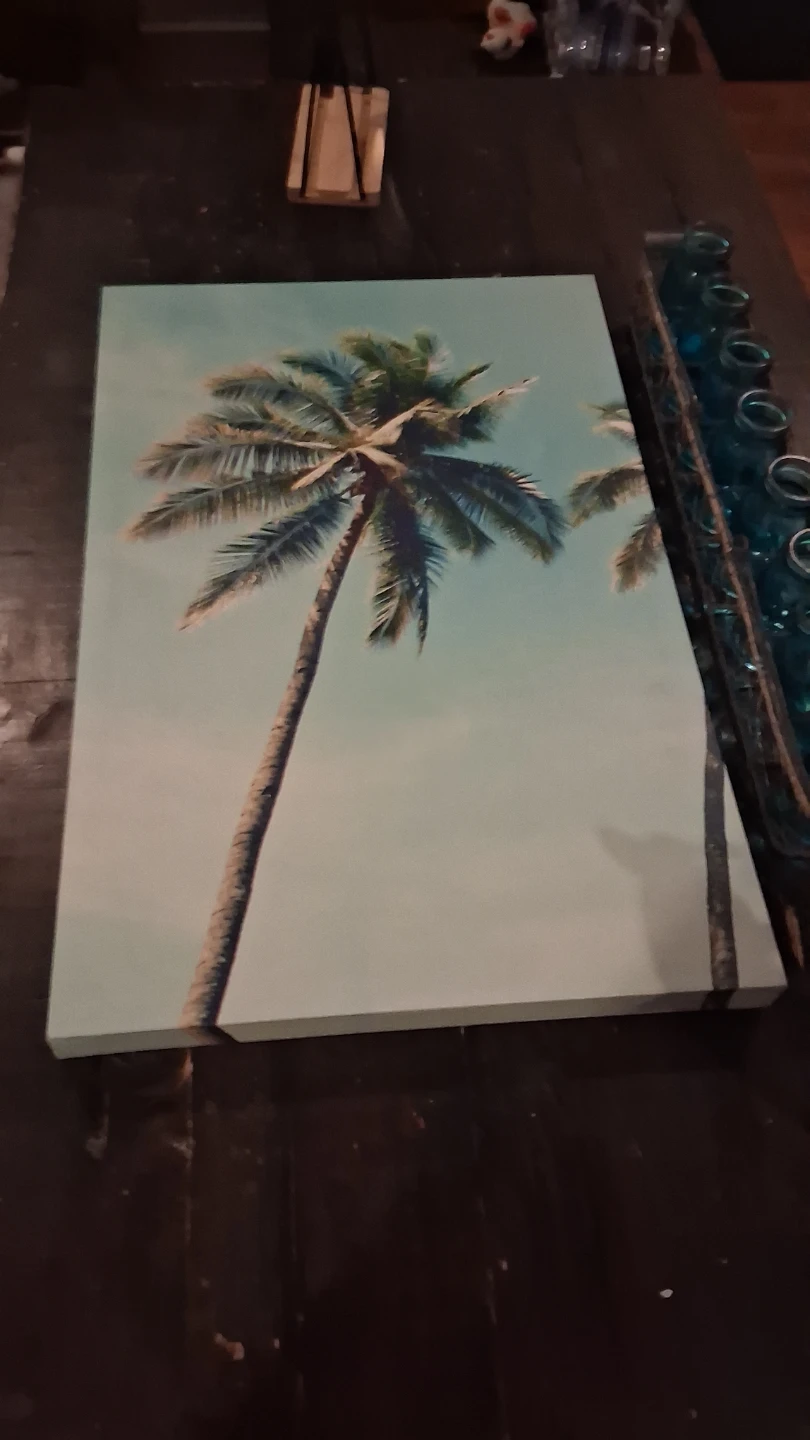 Canvas Wall Art Palm Tree Print
