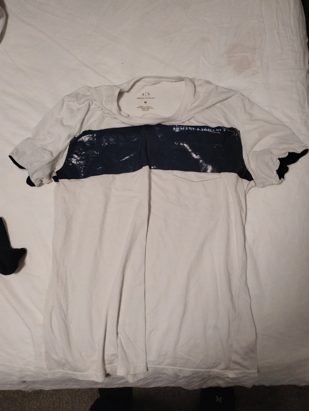 Armani Exchange White T-Shirt - Size M