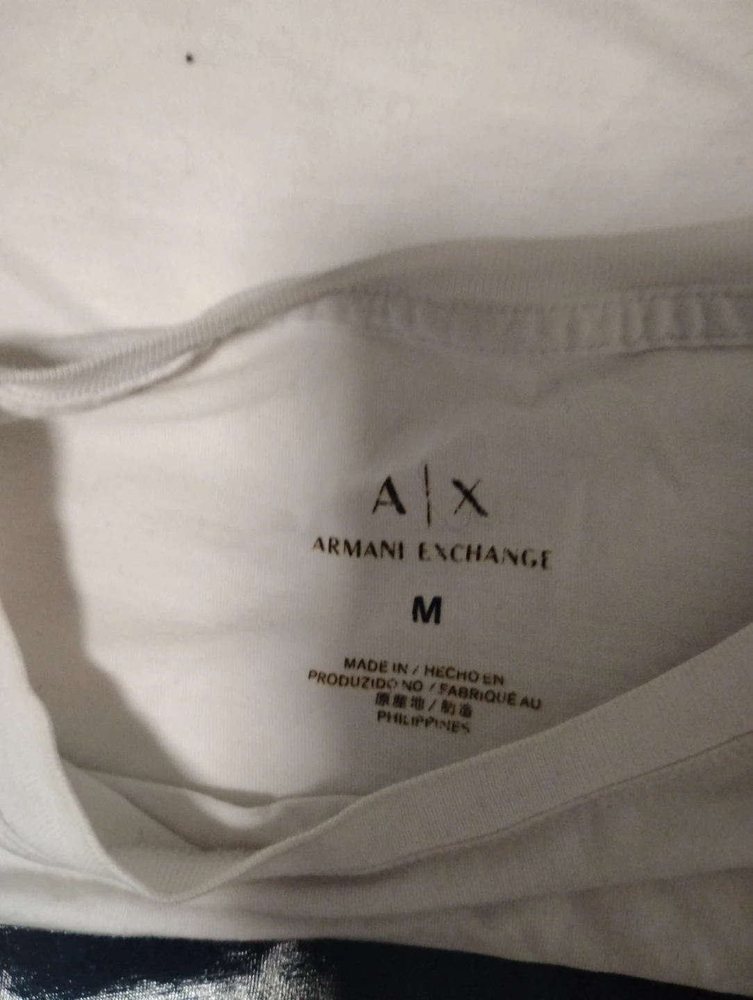 Armani Exchange White T-Shirt - Size M - photo 3
