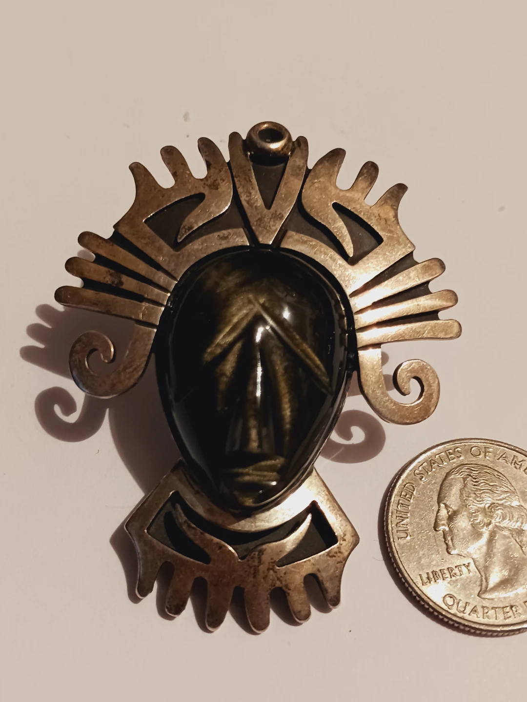 CHEO DESIGNER SIGNED TAXCO MEXICO 925 STERLING SILVER BROOCH - photo 3
