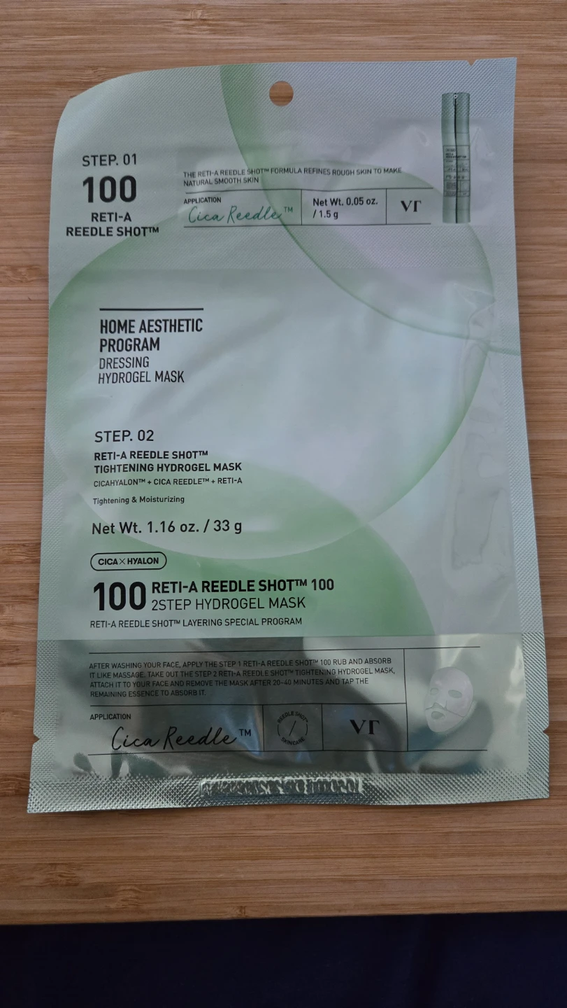 VT Cosmetics Cica Reedle Shot 100 2Step Hydrogel Mask ⚽