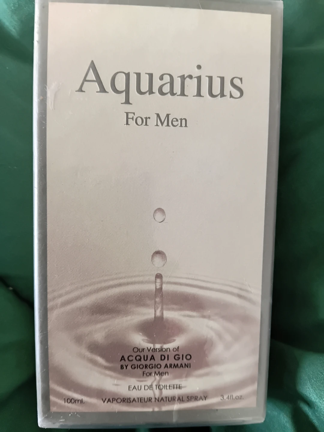 Aquarius For Men Eau de Toilette Natural Spray 3.4 fl.oz.