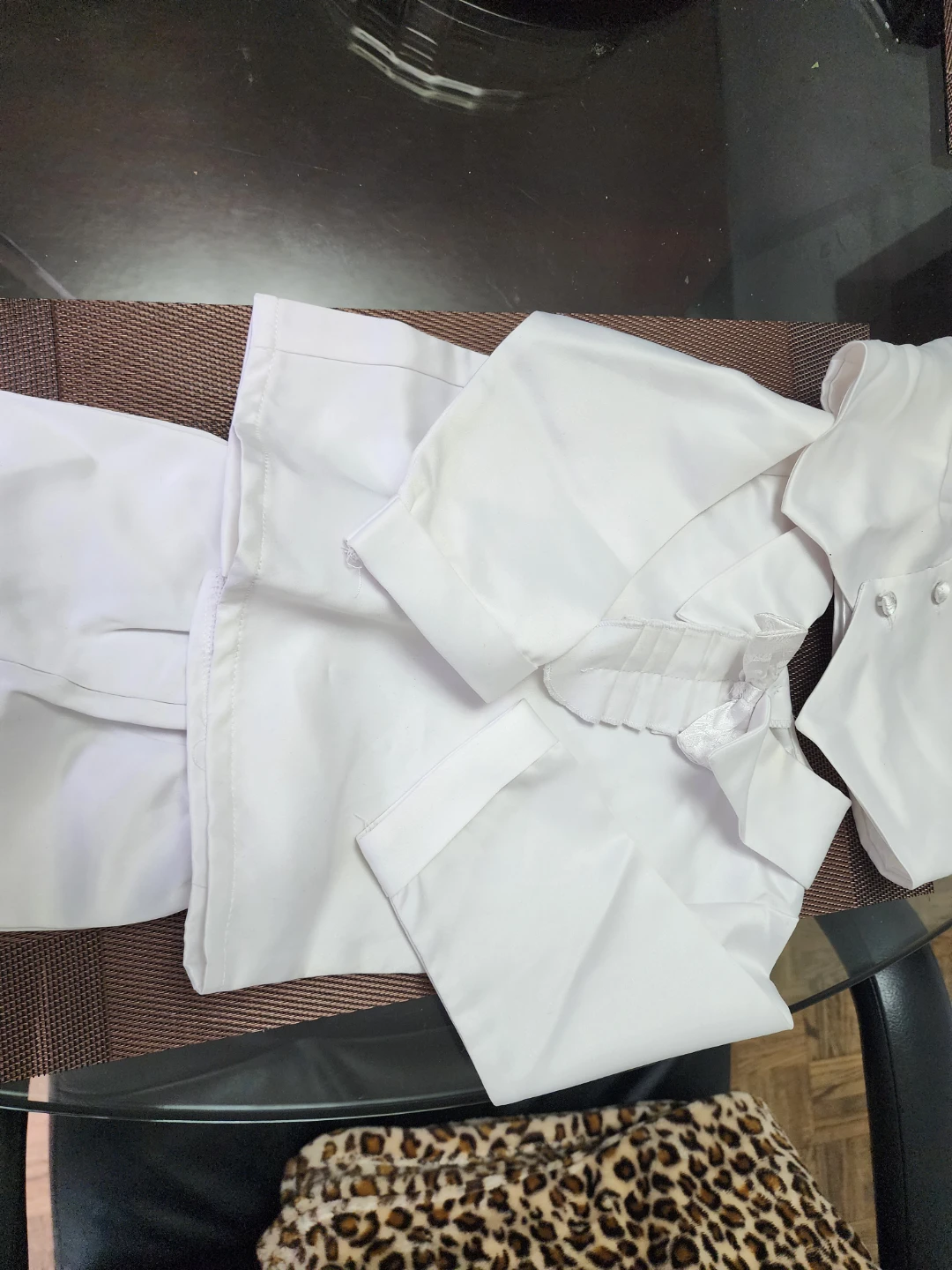 White Baby Vest and Pants Set - photo 3