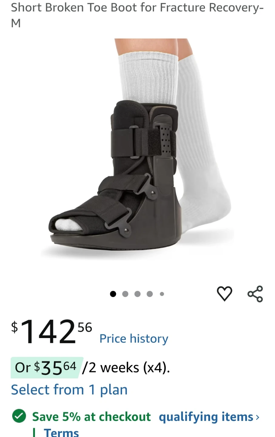 Medical Short Walking Boot - Medium - photo 3