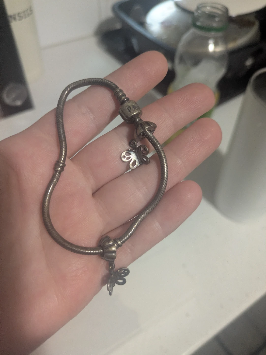 Pandora Charm Bracelet with Butterfly Charms - photo 3