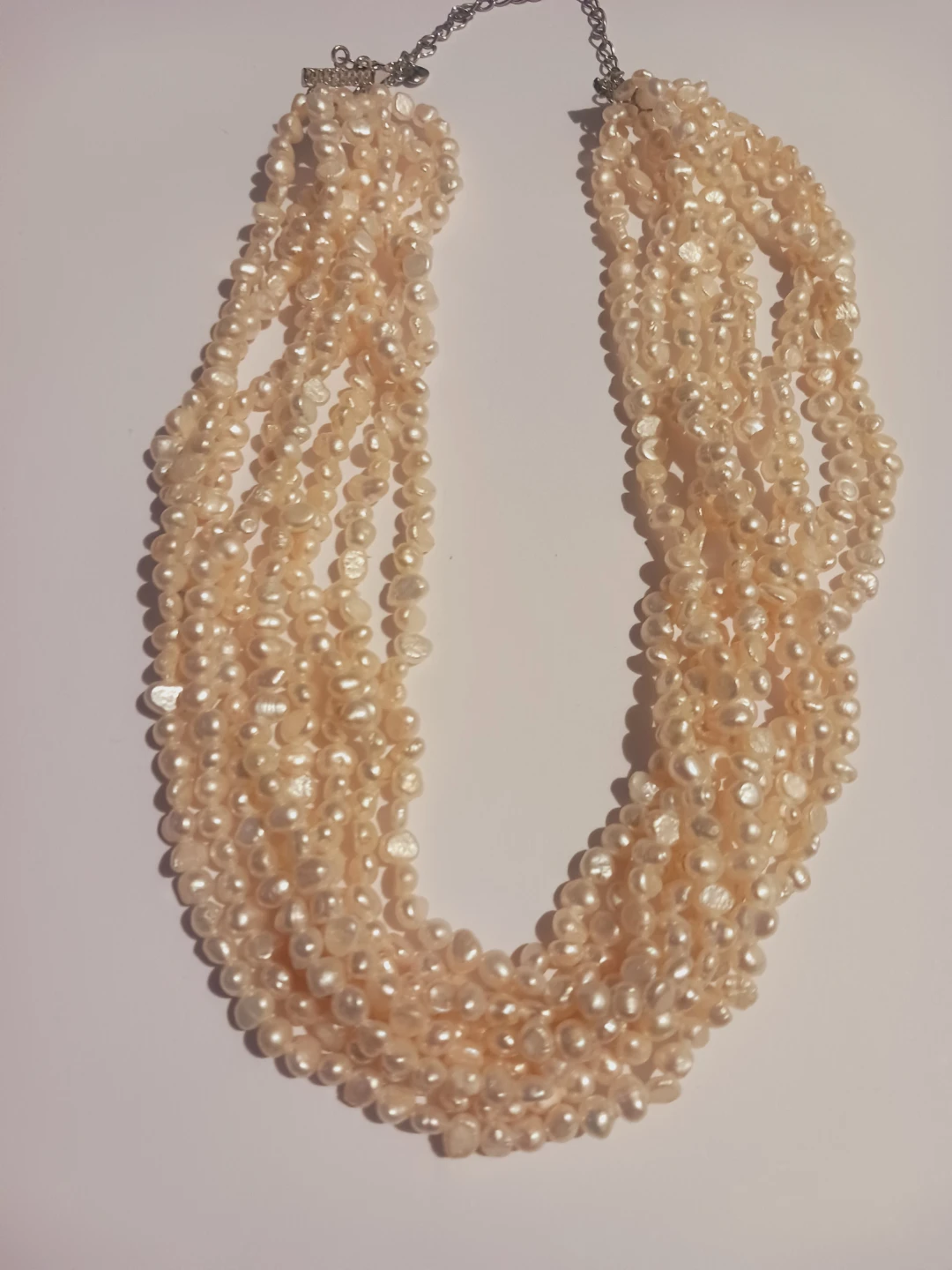 Beautiful Multi-strand  8 -Strands Freshwater Pearl Necklace - photo 3