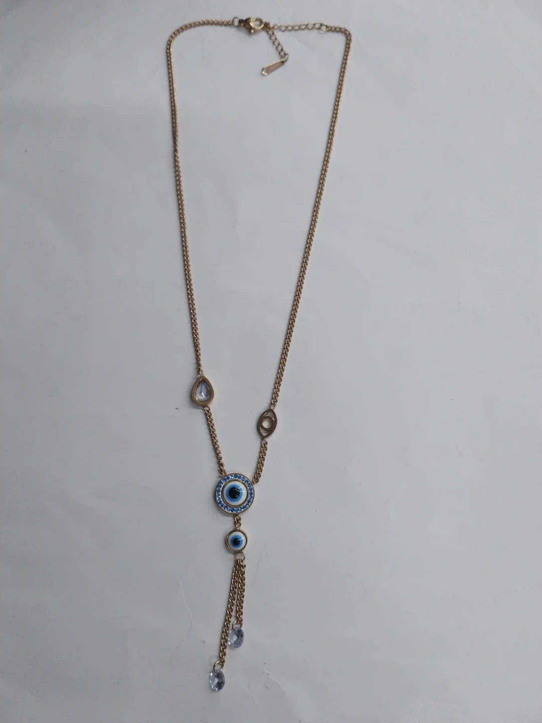 Evil Eye Necklace with Rhinestones - photo 3