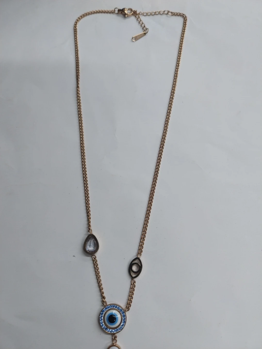 Evil Eye Necklace with Rhinestones - photo 4