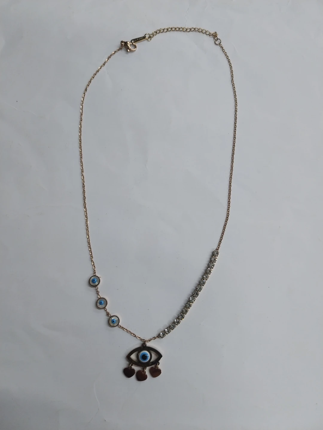 Evil Eye Necklace with Rhinestones - photo 5