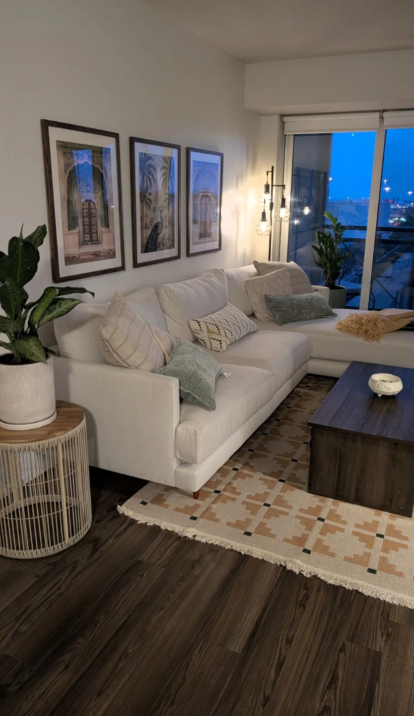 Everyroom Urban Edge Sectional Couch - Off White - photo 3