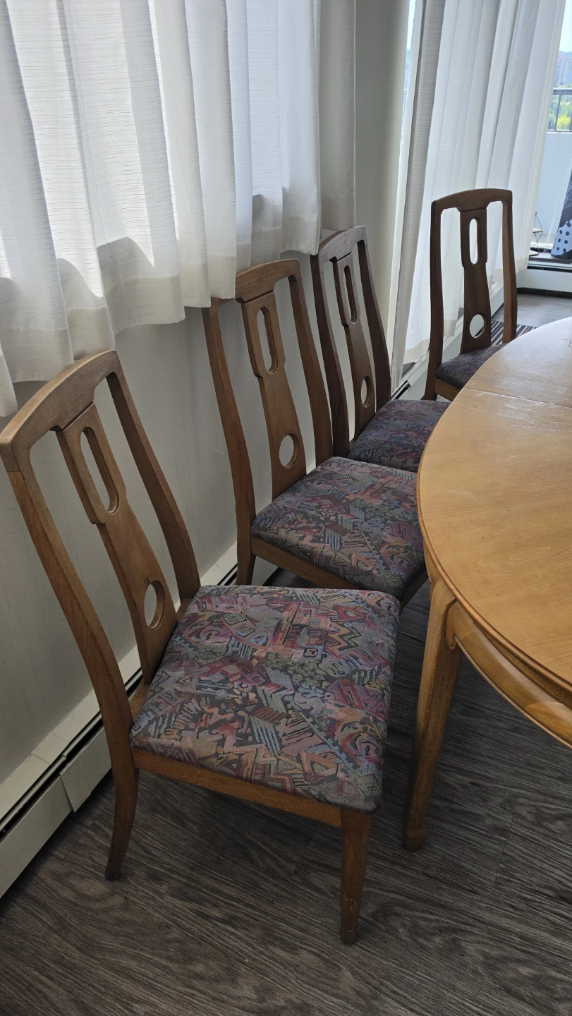 Wooden Dining Table and Chairs Set - photo 2