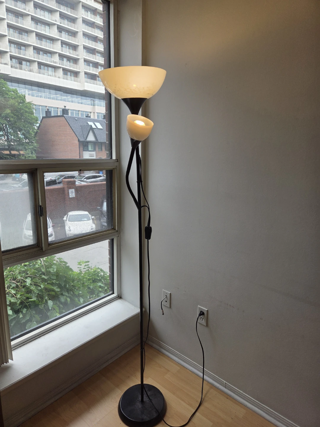 Floor Lamp with Dual Heads