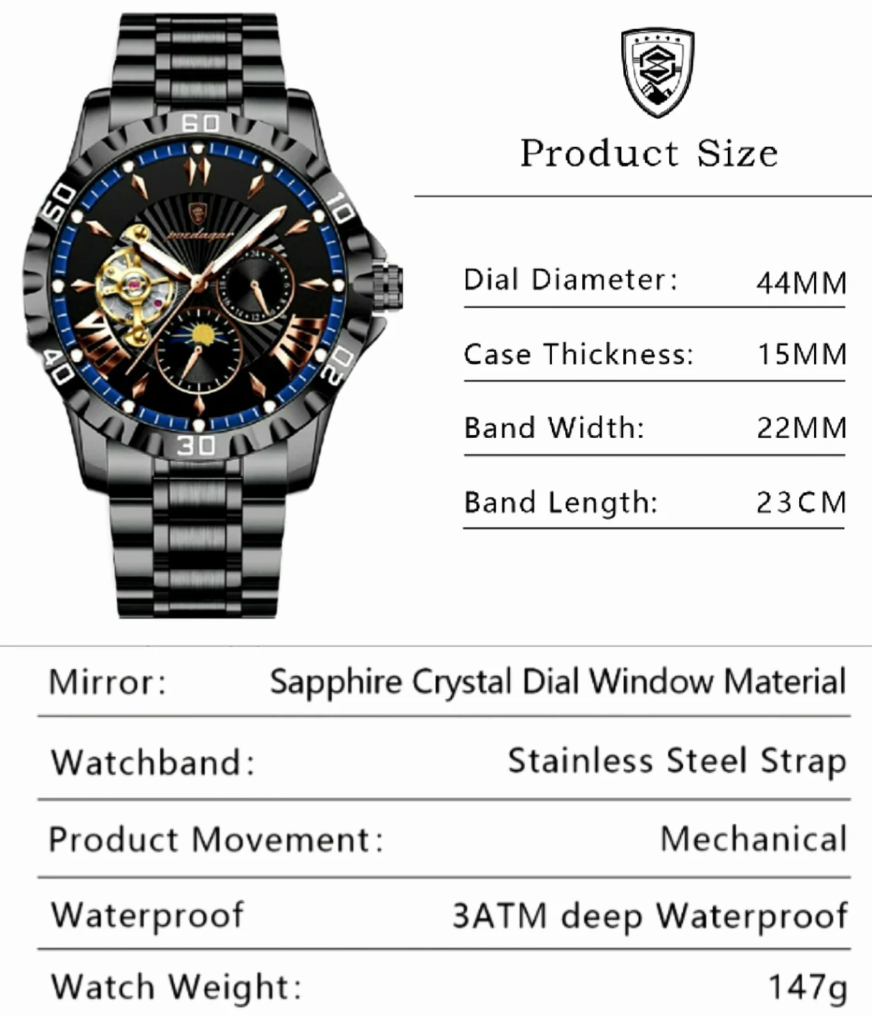 MENS MECHANICAL WATCH (NEW) - photo 4