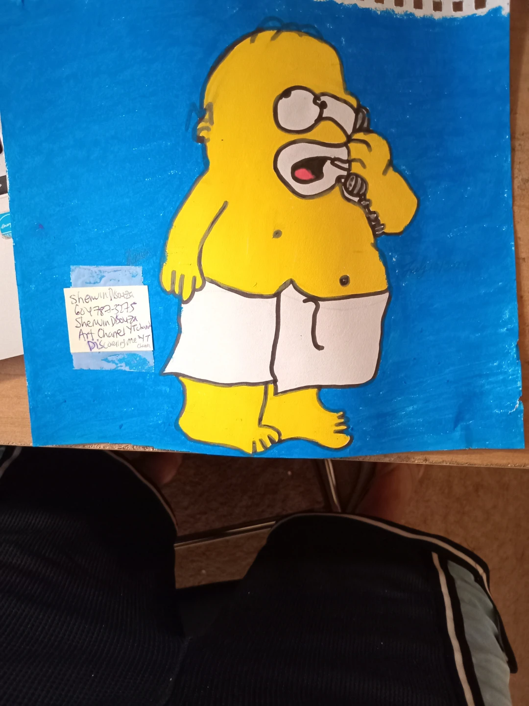 Homer Simpson Drawing by Custom Artist - photo 4