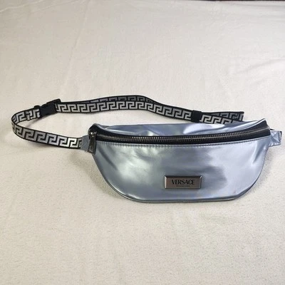 Versace Fragrances Silver Belt Bag