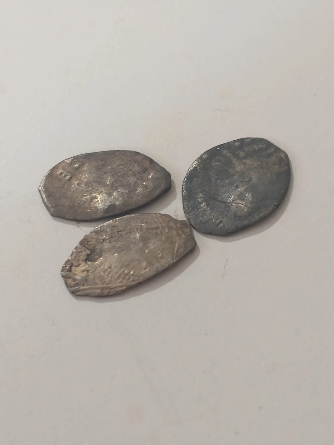 Amazing! Lot 3 - 3 Medieval Russian silver kopeks Wire Coins - photo 3
