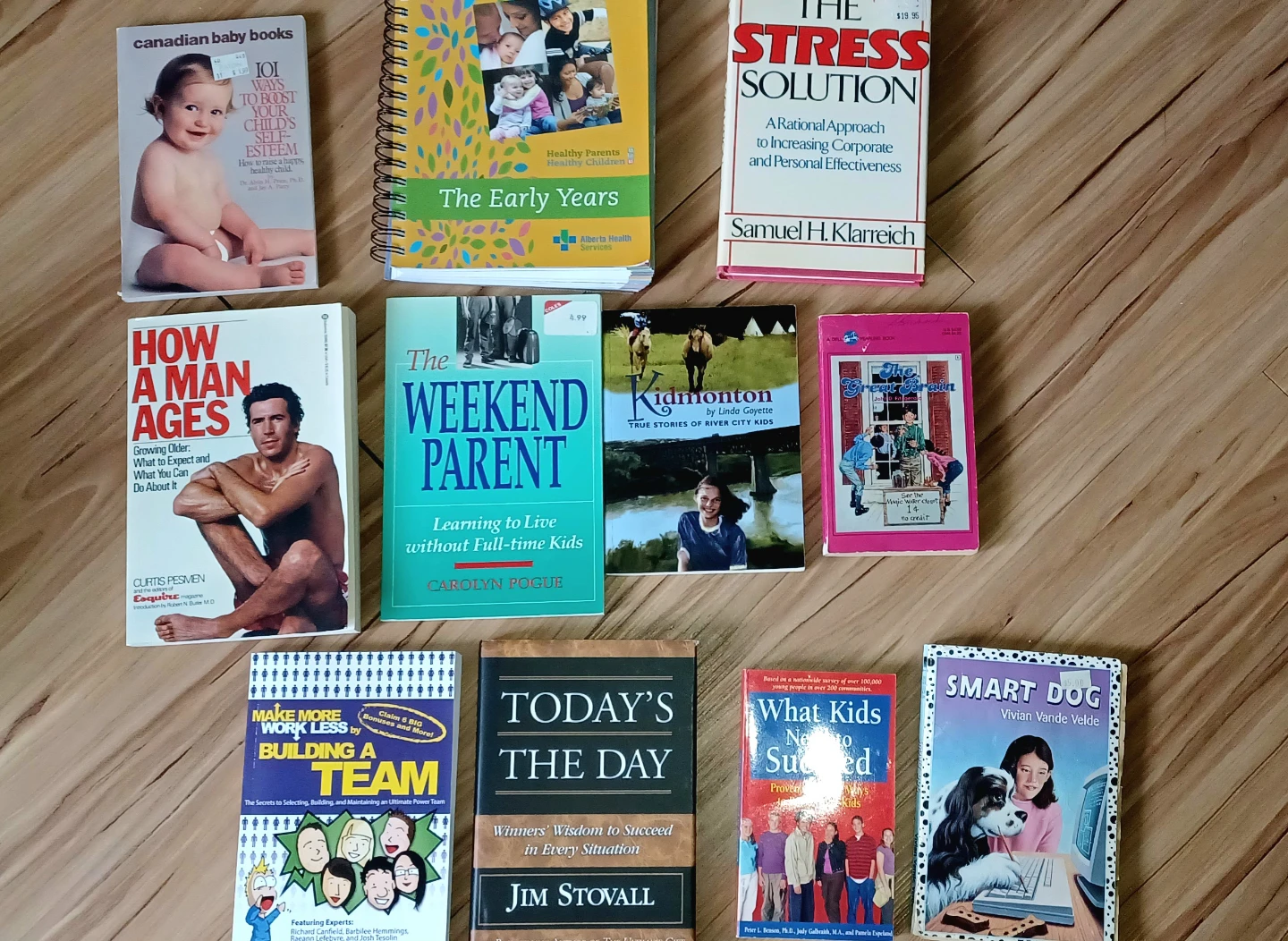 Various Books on Parenting, Health, and Personal Development