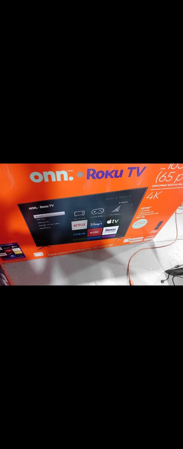 NOT NEGOTIABLE! 65" ONN 4K ROKU SMART TV $330