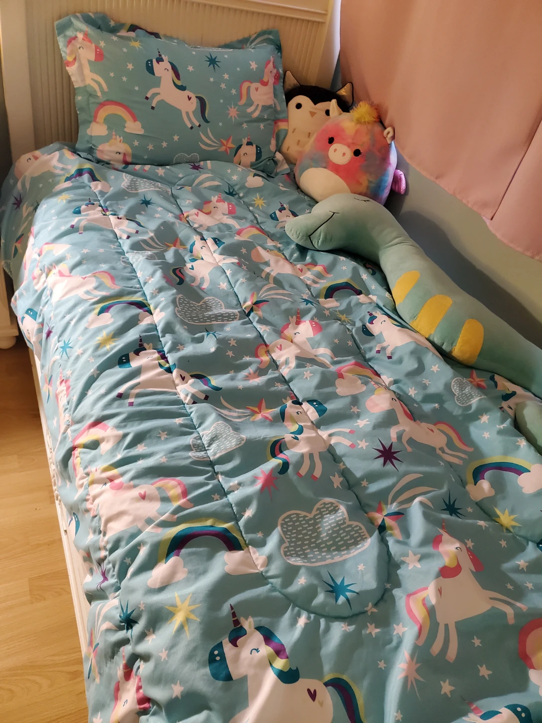 Unicorn Star Twin size Bedding Set