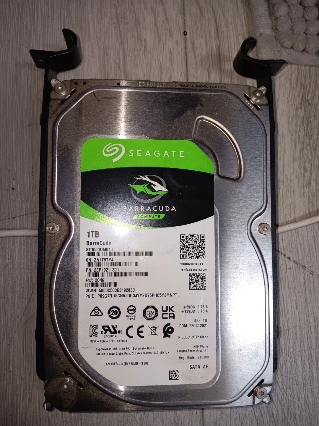 1TB barracuda hard drive