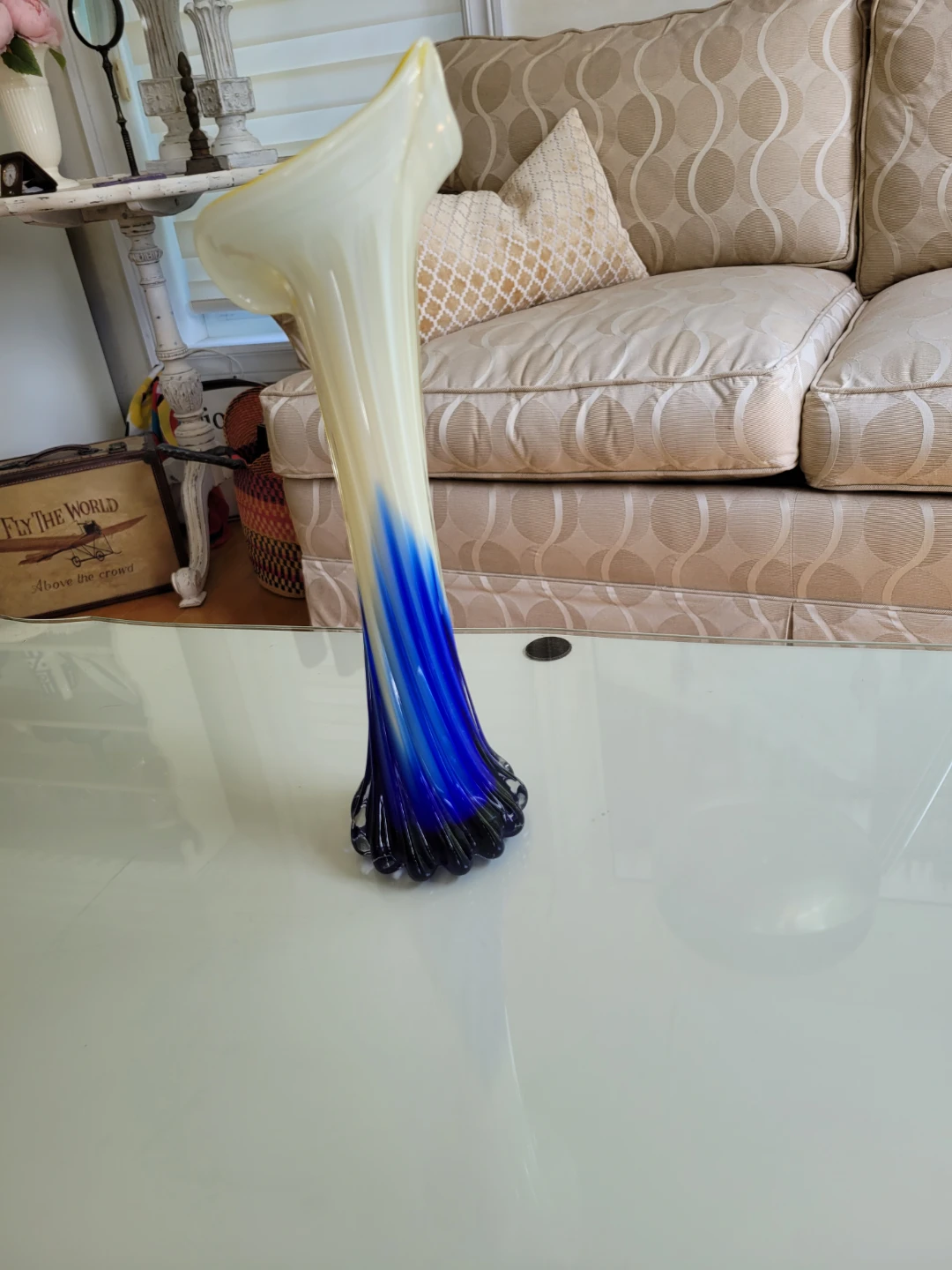 Vintage Jack in the Pulpit Art Glass Vase - photo 4