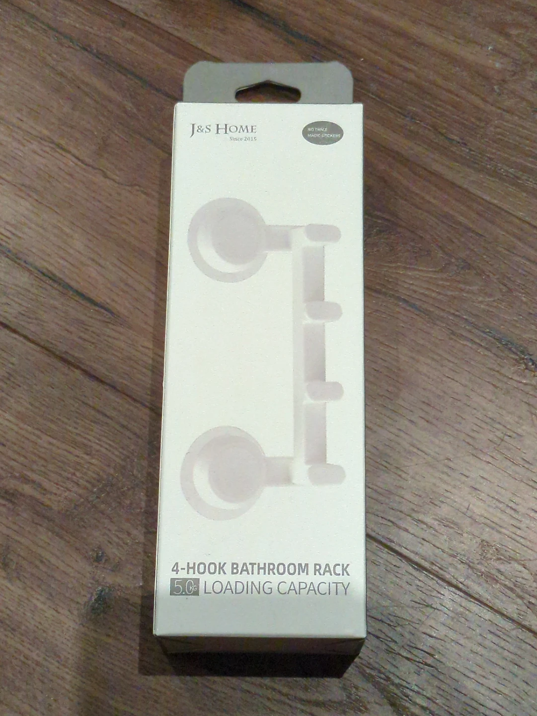 Free J&S Home 4-Hook Bathroom Rack