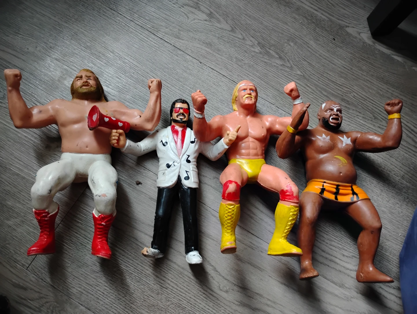 Lot of 4  LJN WWE/WWF Wrestling Action Figures