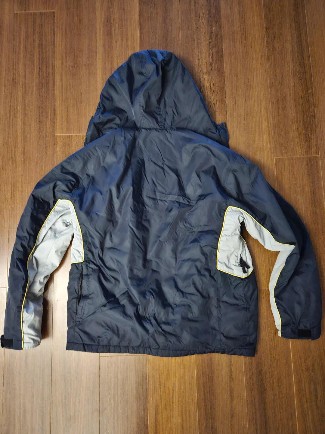 ⚽️ Billabong Navy Blue Grey Hooded Jacket XL - photo 3