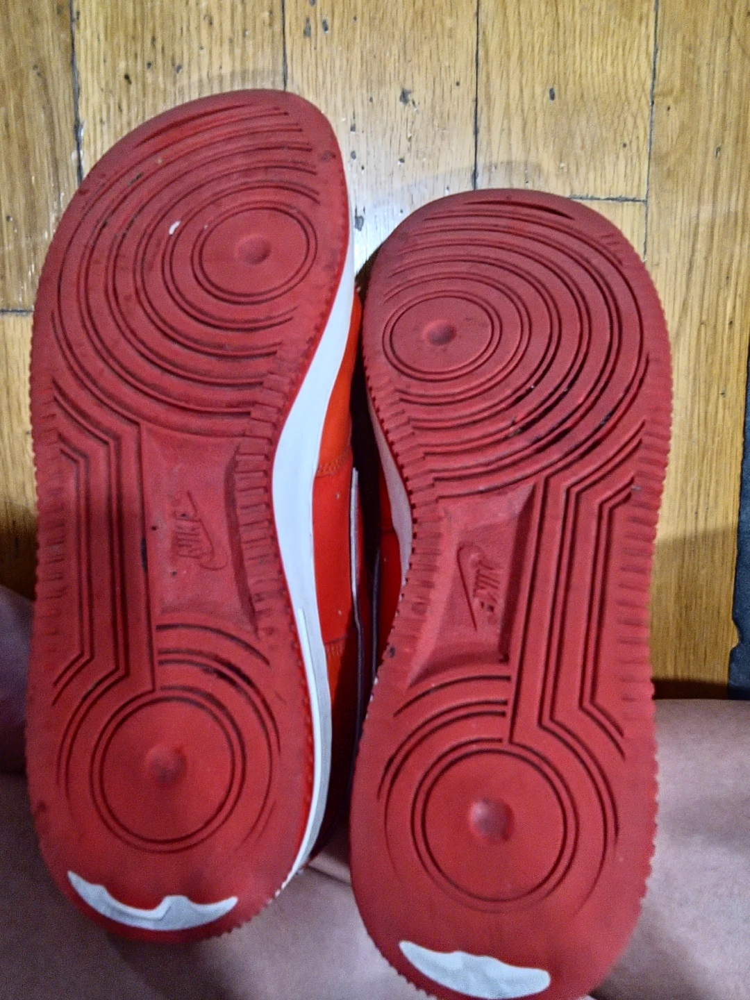 Nike Air Force 1 Red Sneakers - photo 4