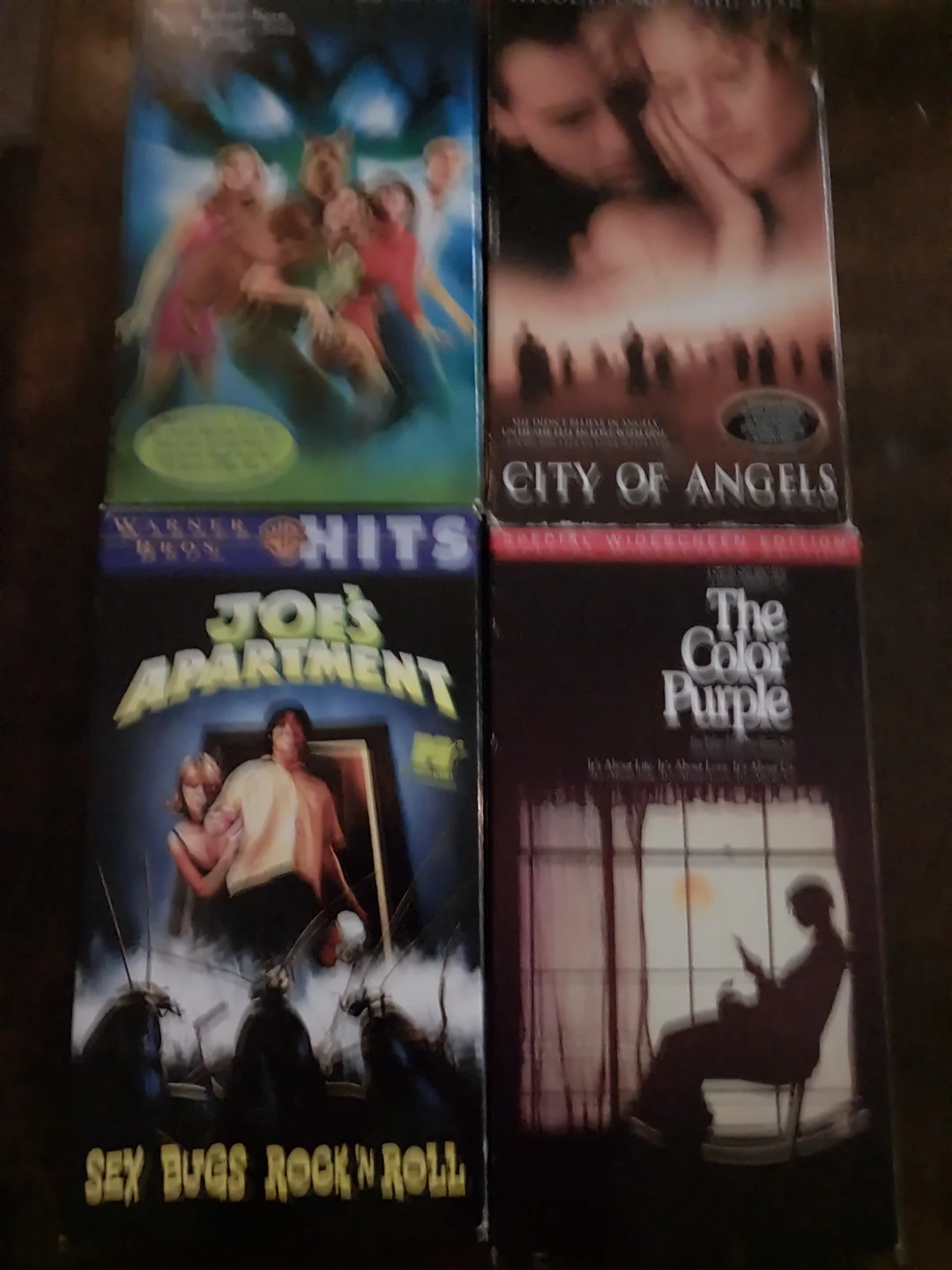 4 VHS  Scooby-Doo  City of Angels Joe's Apartment as shown