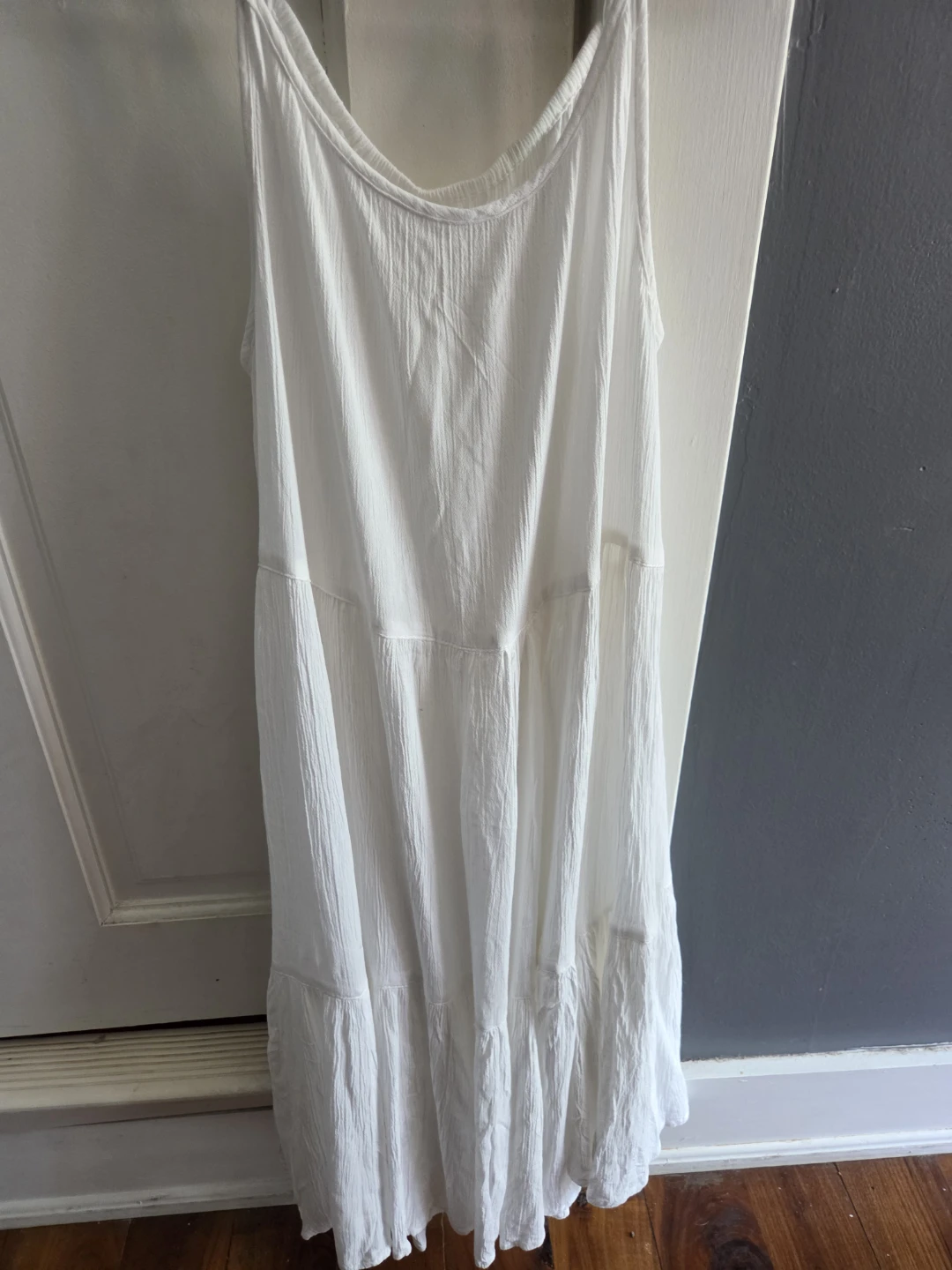 White tiered maxi dress - Next