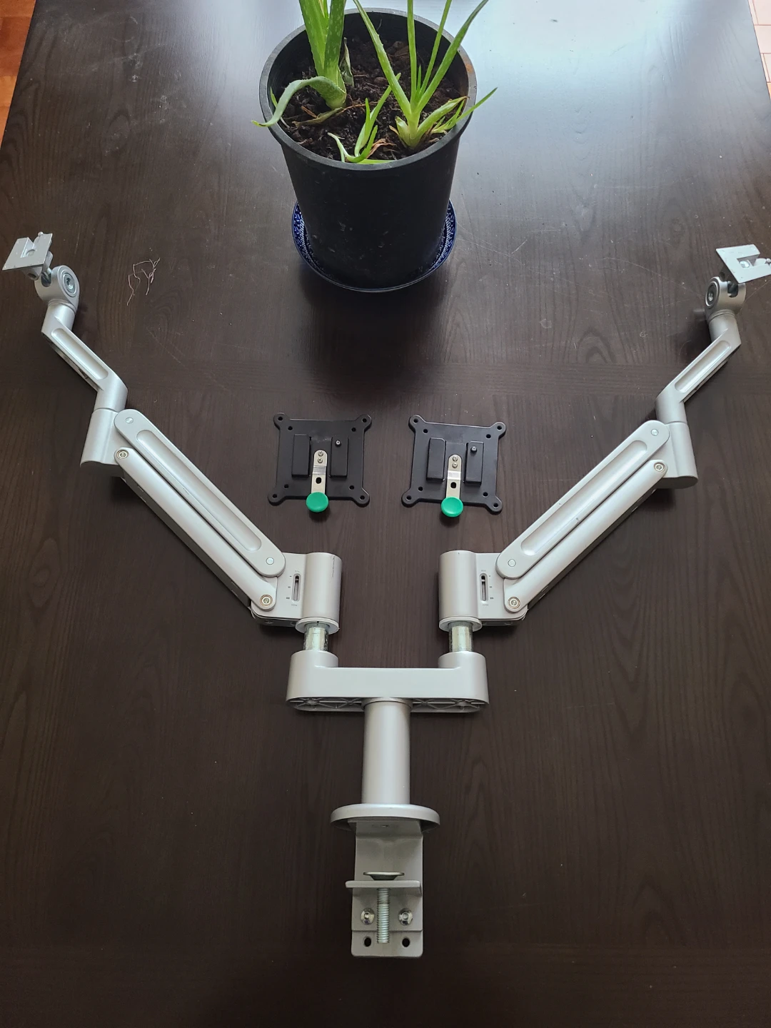 Ergonomic Dual Monitor Desk Mount