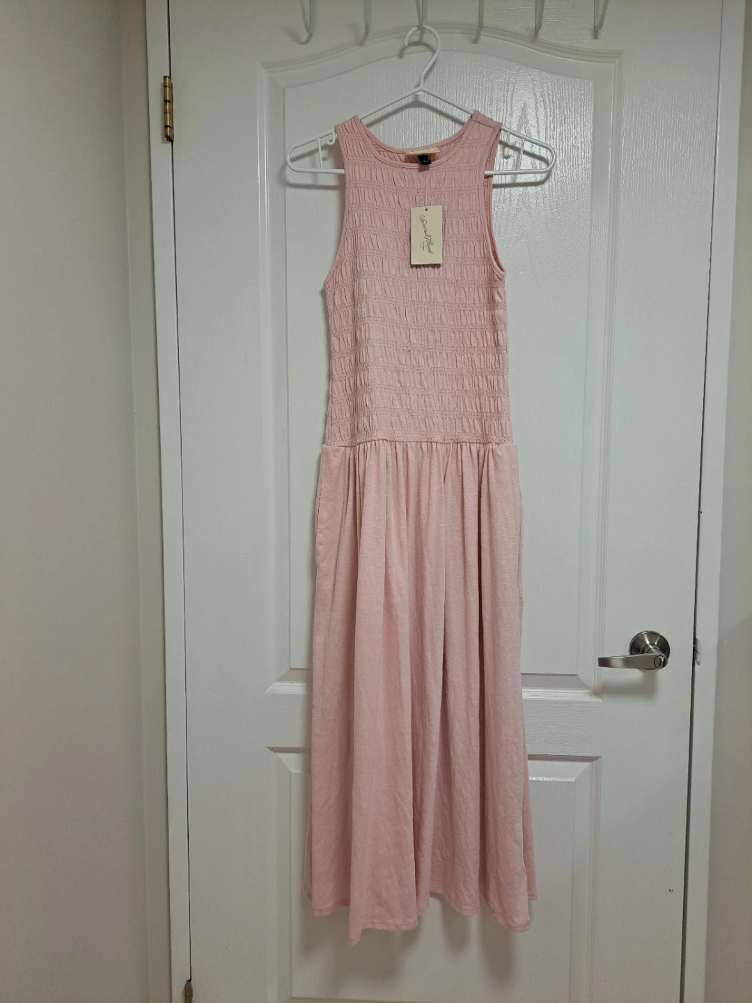 Universal Thread Pink Smocked Maxi Dress