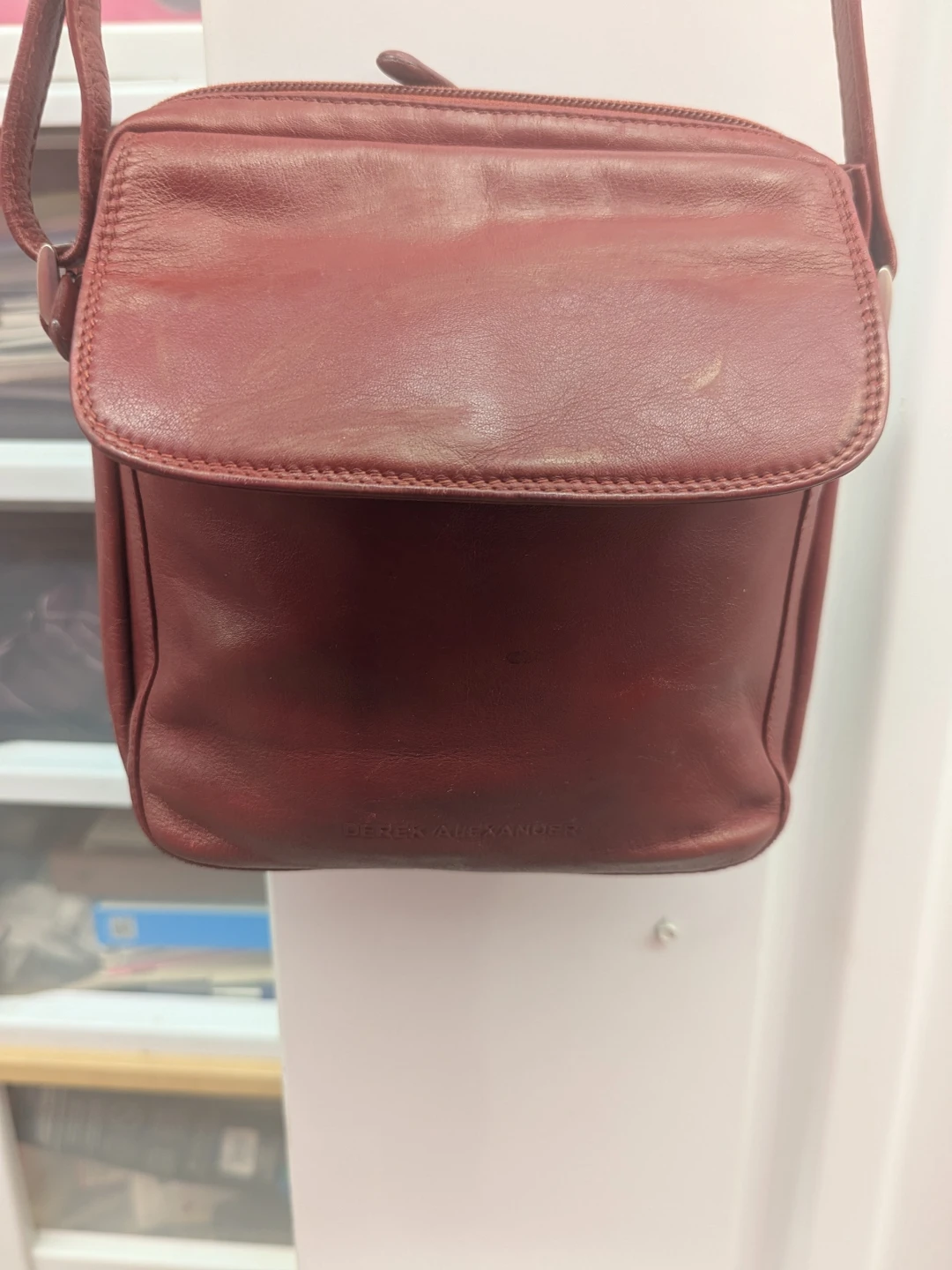 Derek Alexander Red Leather Crossbody Bag - photo 3