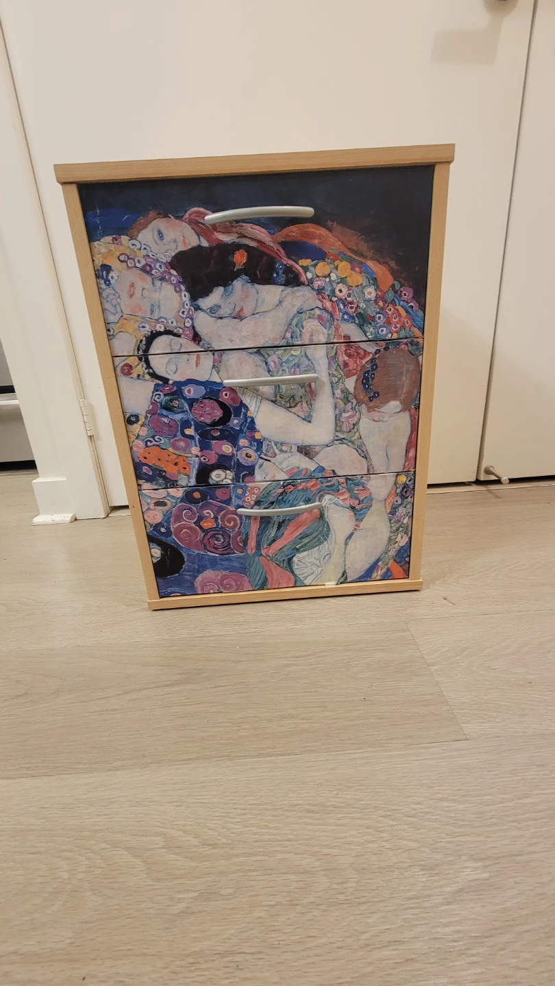 DIY'd Klimt nightstand