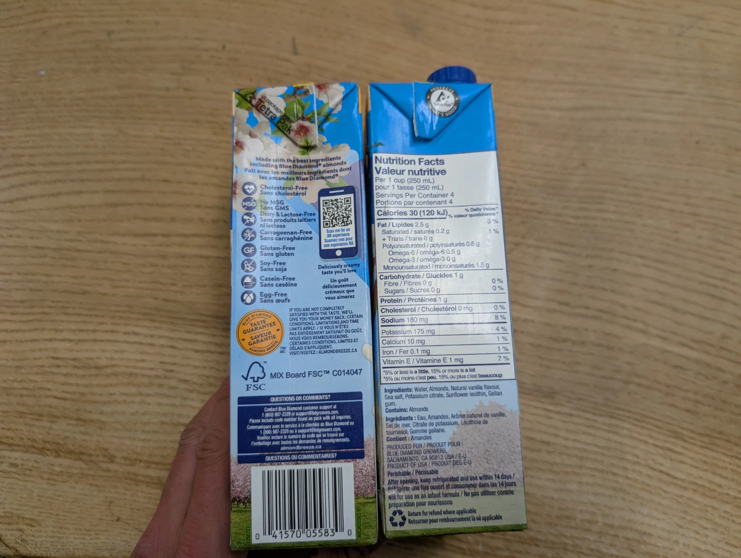 Blue Diamond Almond Breeze Vanilla Unsweetened Almond Milk - photo 3