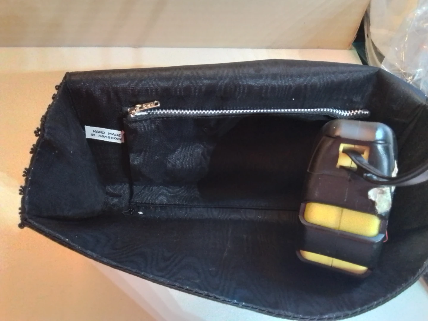 Black Beaded Clutch Handbag - photo 3