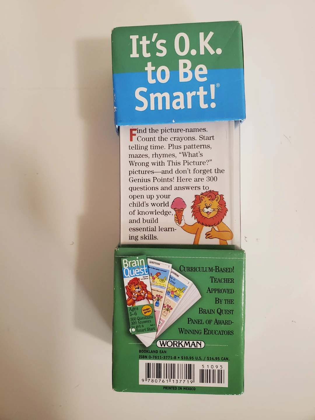 Brain Quest Kindergarten Revised 3rd Edition Card Game - photo 3