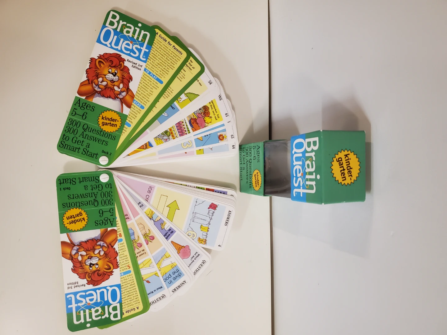 Brain Quest Kindergarten Revised 3rd Edition Card Game - photo 5