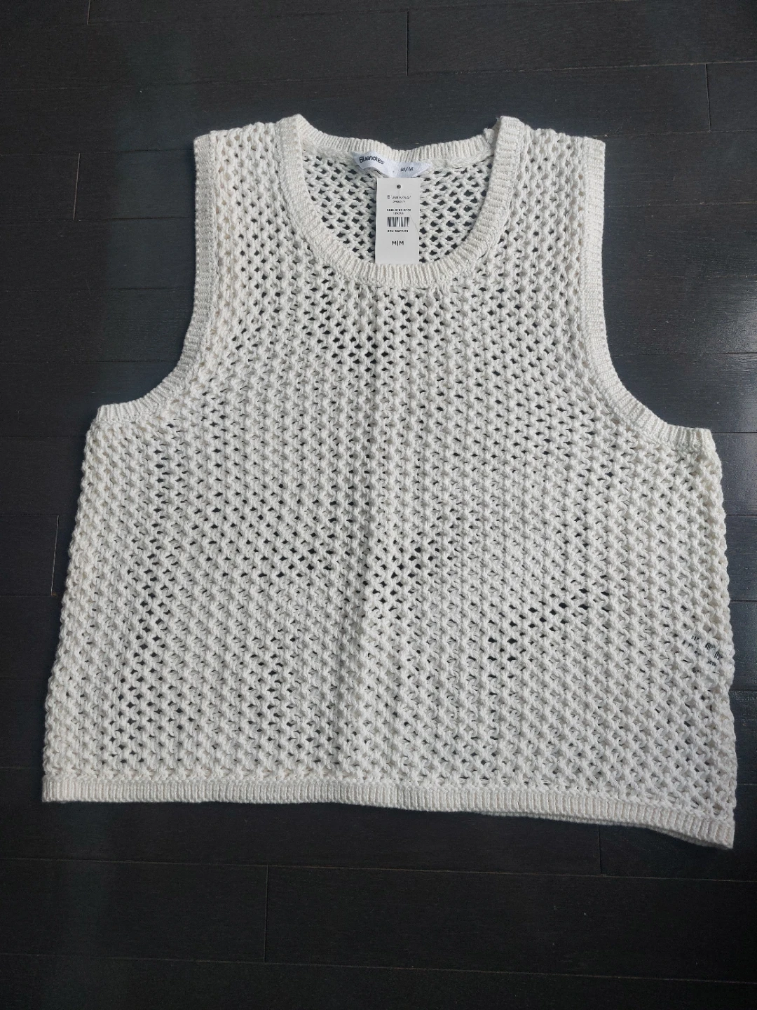 Blue notes  Women's Crochet Knit Tank Top