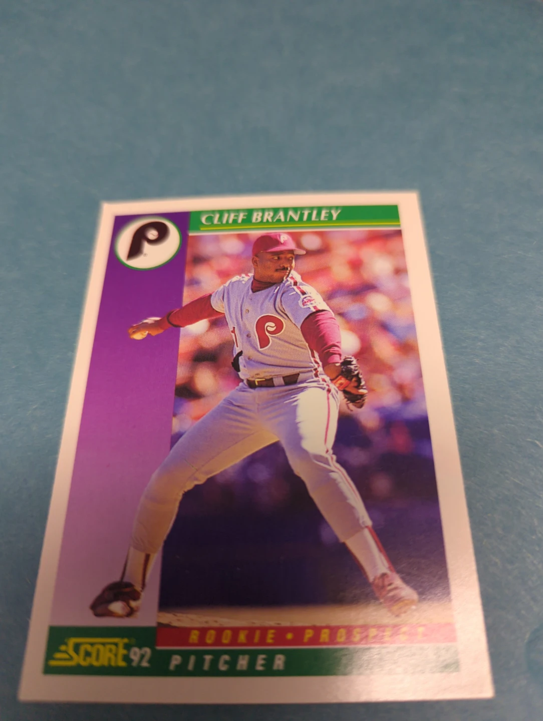⚽ 1992 Score Baseball Card - Cliff Brantley Rookie Pitcher