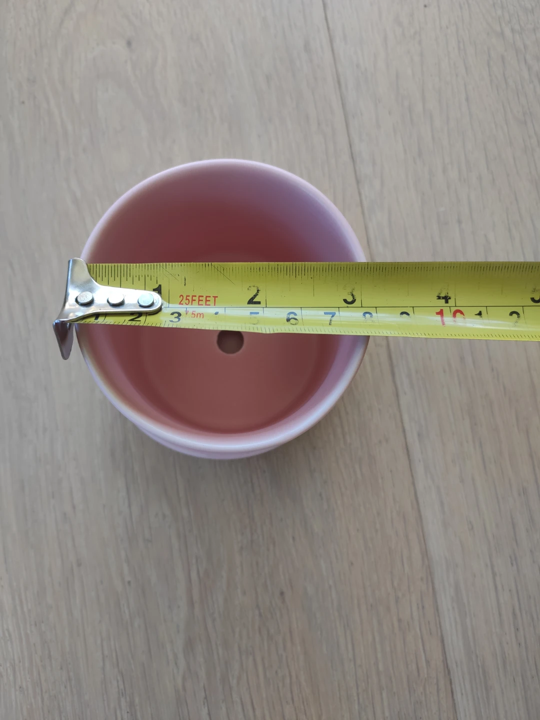 Pink Ceramic Plant Pot with Saucer - photo 3
