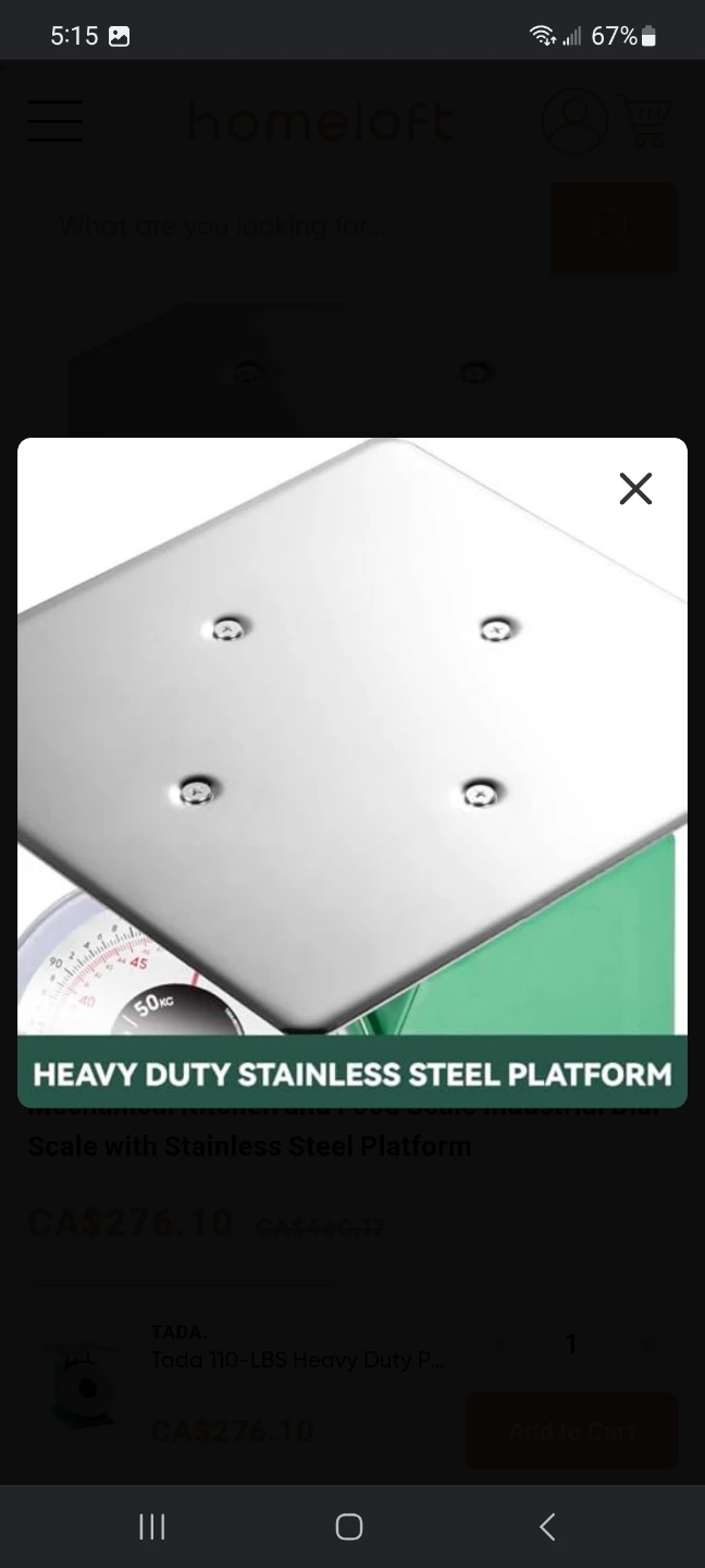 Tada 110-LBS Heavy Duty Mechanical Kitchen Scale - photo 2