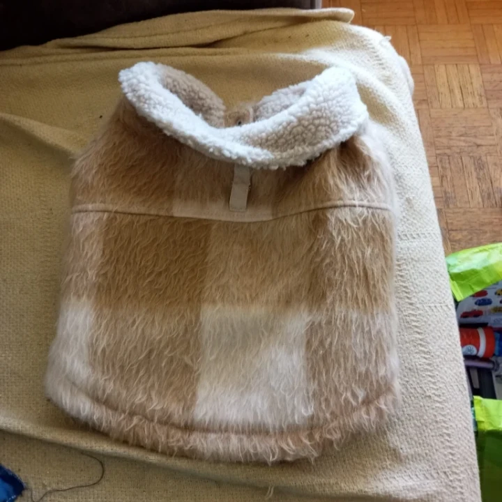 American Eagle Plaid Fleece Button-Up Jacket for dogs - photo 2