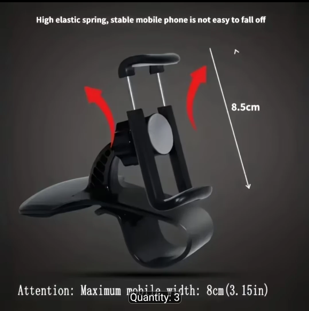Car Dashboard or visor Phone Holder clip Mount - photo 5